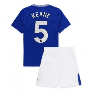 Everton Michael Keane #5 Domaci Dres za Dječji 2024-25 Kratak Rukavima (+ kratke hlače)